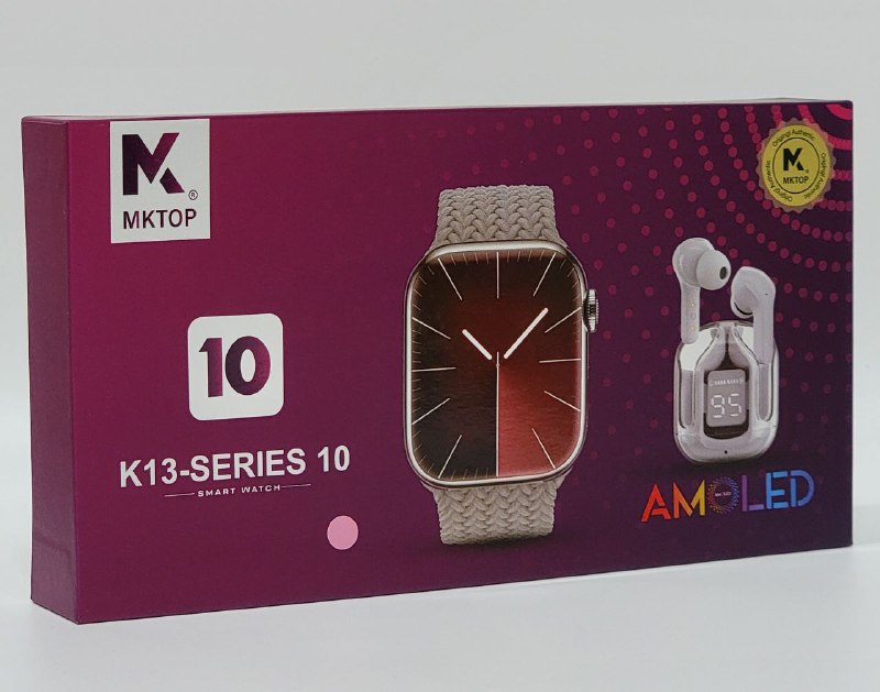 AUDIFONOS AURICULARES INALAMBRICOS Y RELOJ INTELIGENTE EN SET MKTOP K13 SERIES 10 SMART WATCH