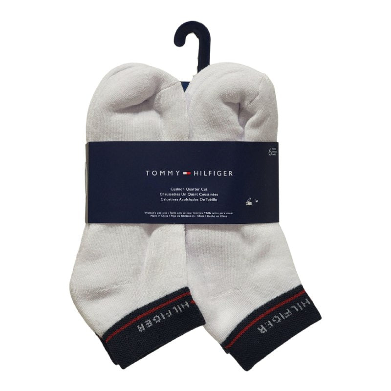 CALCETA ALTA TOMMY HILFIGER PARA MUJER 6 PARES TALLA ÚNICA