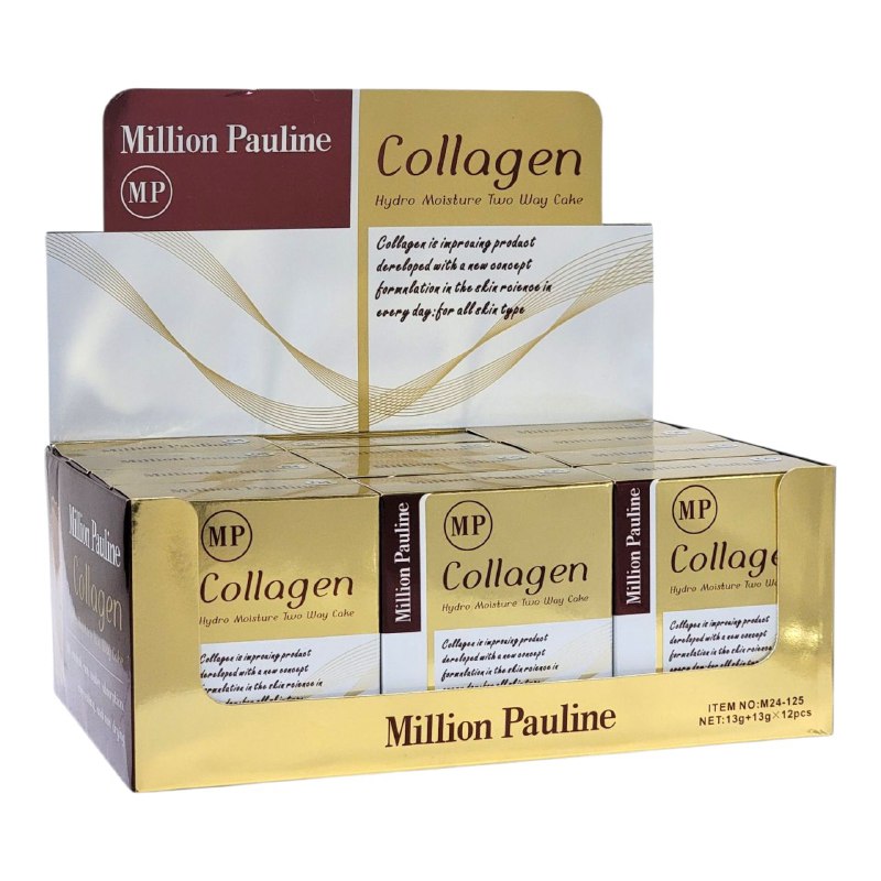 POLVO DE MAQUILLAJE COMPACTO CON COLAGENO 13+13G MILLION PAULINE