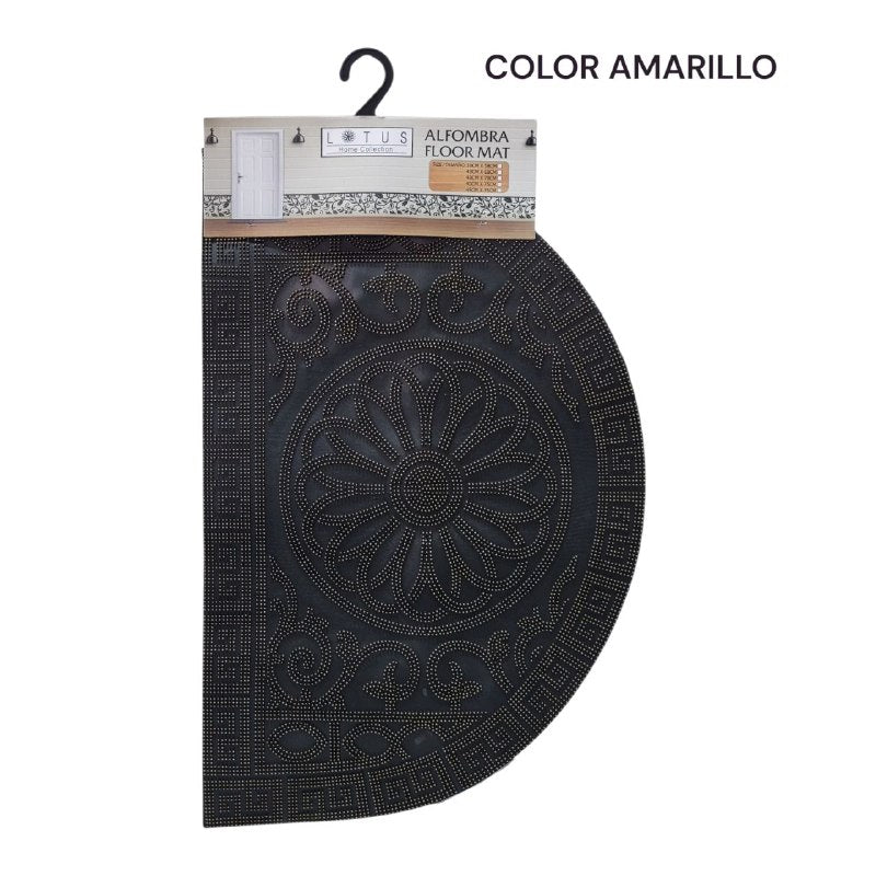 ALFOMBRA DECORATIVA DE DE CAUCHO PARA EXTERIORES LOTUS 40X60CM