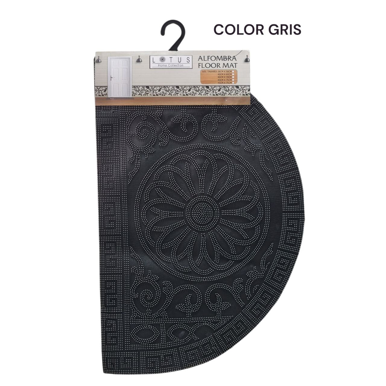 ALFOMBRA DECORATIVA DE DE CAUCHO PARA EXTERIORES LOTUS 40X60CM