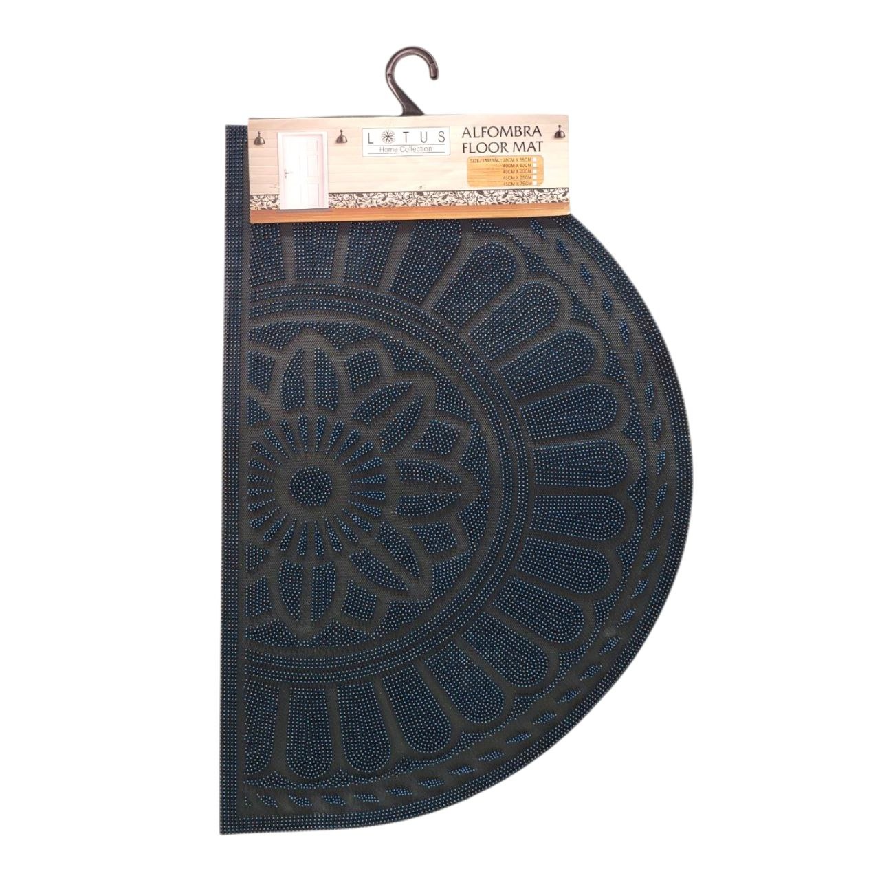 ALFOMBRA DECORATIVA DE DE CAUCHO PARA EXTERIORES LOTUS 40X60CM