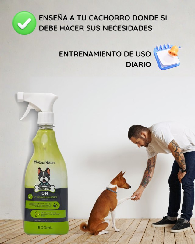 SPRAY DE ENTRENAMIENTO PARA EDUCAR PERROS BOTANIC NATURE ALPHA PETS 500ML
