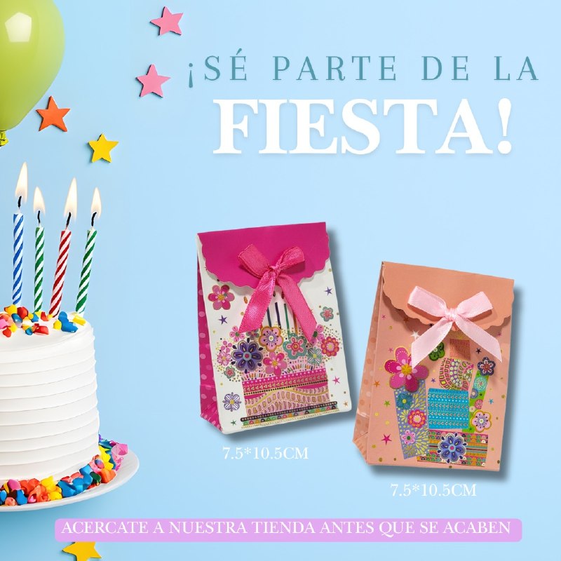 BOLSA DE REGALO MINI PEQUEÑA 7.5X10.5CM