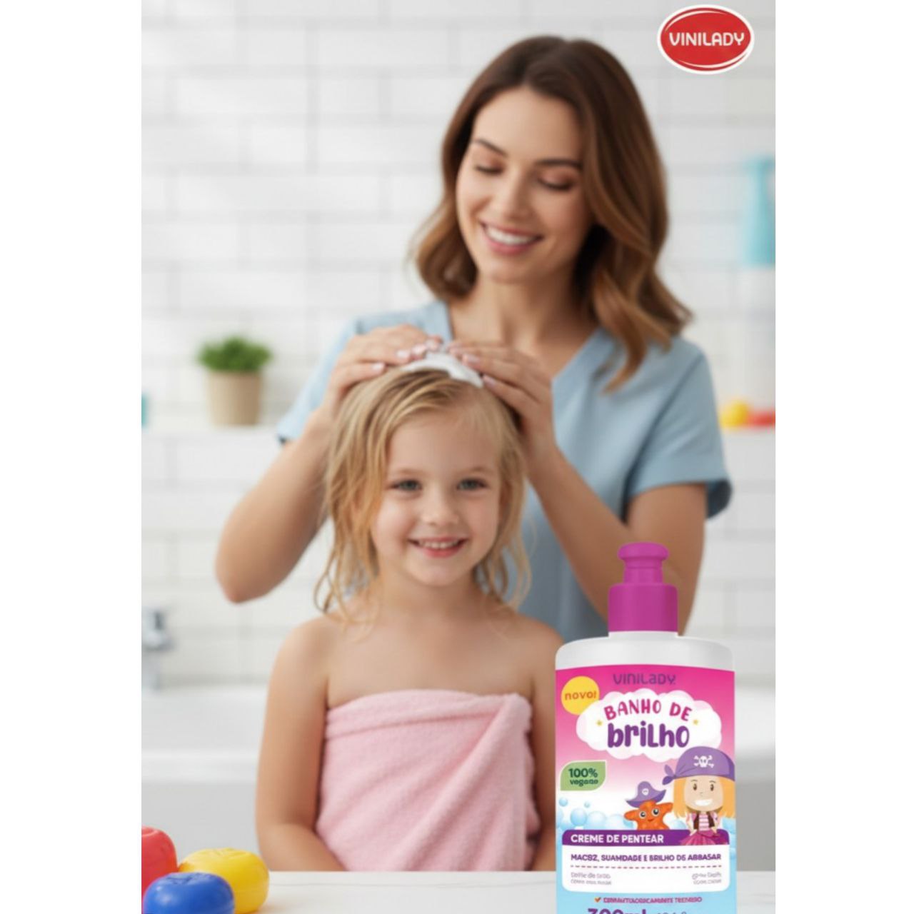 CREMA PARA PEINAR BAÑO DE BRILLO VINILADY 300ML