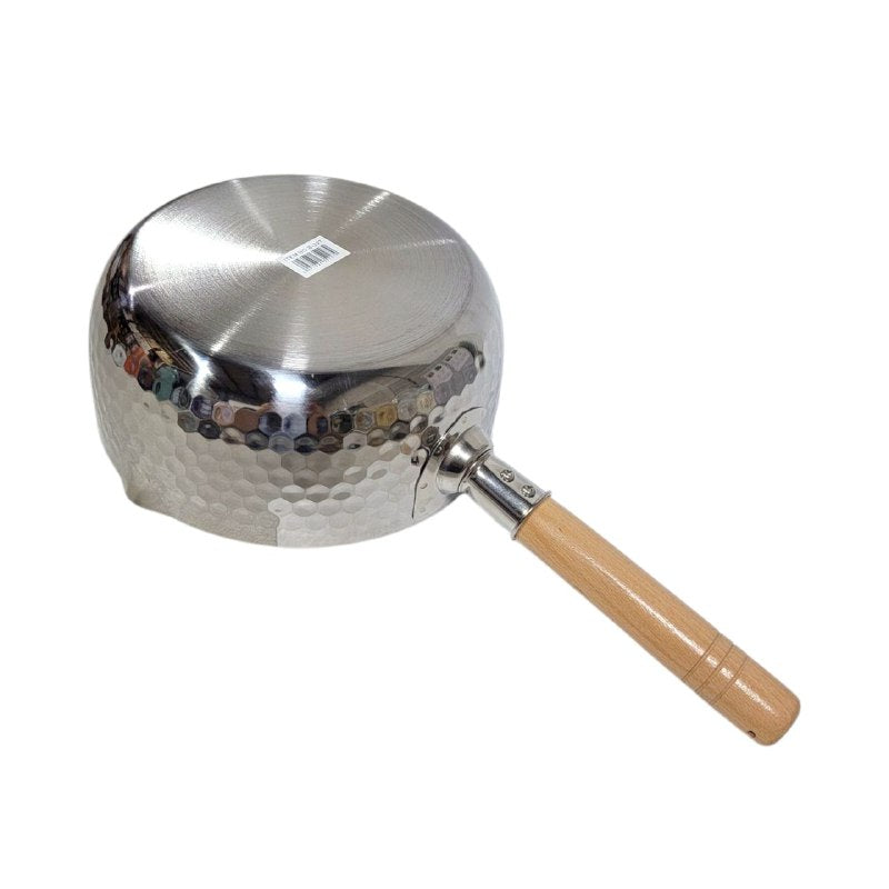 SARTEN JAPONES ANTIADHERENTE, CACEROLA SIN TAPA, MANGO DE MADERA CALIDO ANTIDESLIZANTE, DOBLE BOCA IH INDUCTION 20CM