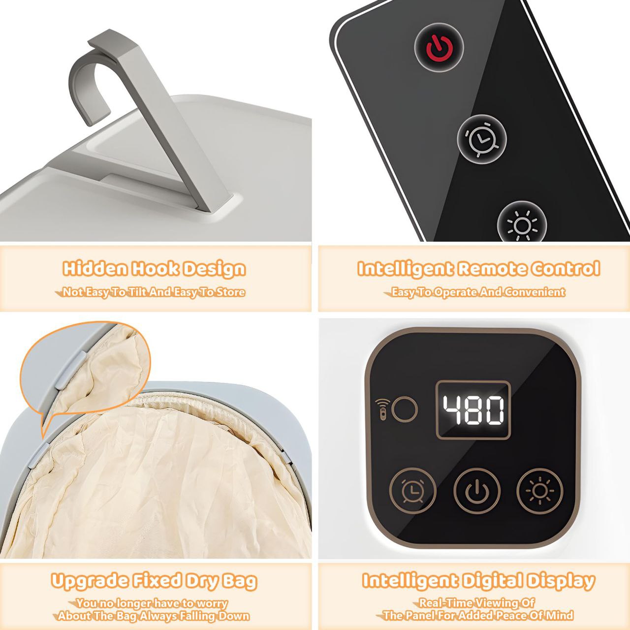 MAQUINA SECADORA DE ROPA PLEGABLE, PORTÁTIL SECADO RAPIDO, PEQUEÑO Y PORTATIL, CONTROL REMOTO RAPIDO SECADO FOLDING CLOTHES DRYER