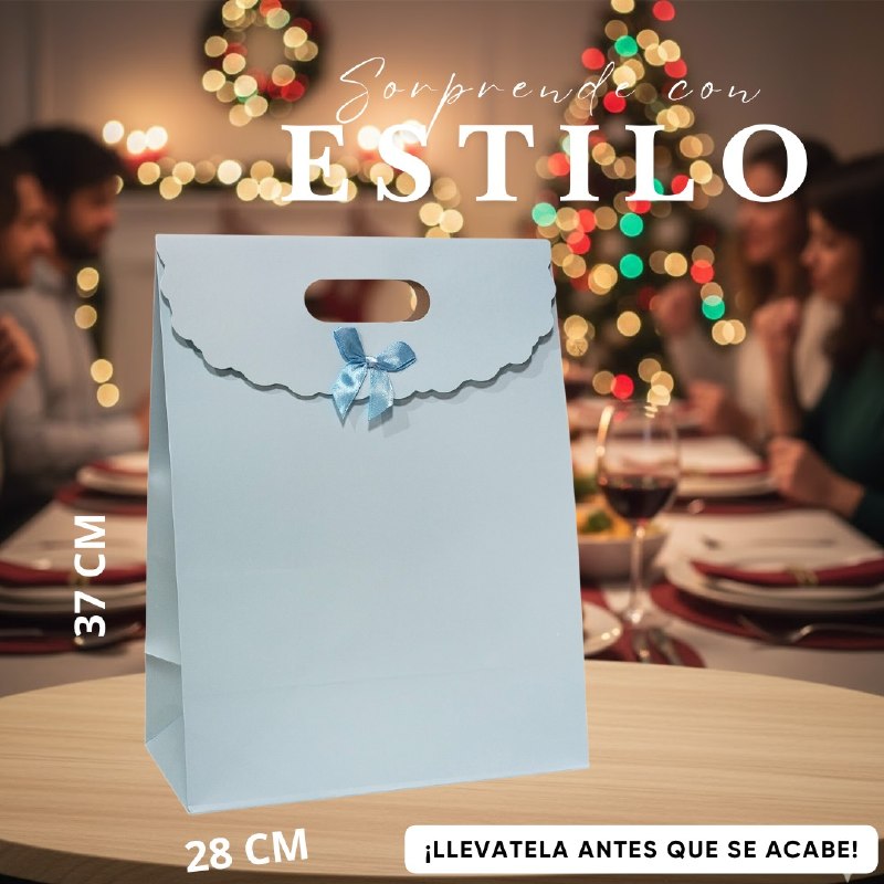 BOLSA DE REGALO EXTRA GRANDE 28X37CM