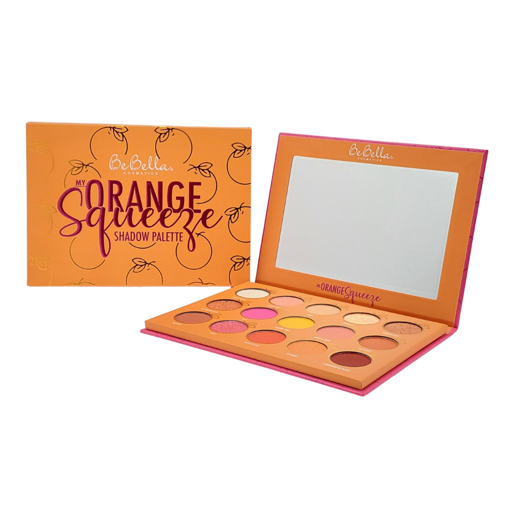 SOMBRAS PARA OJOS EN PALETA MY ORANGE SAQUEEZE BEBELLA COSMETICS