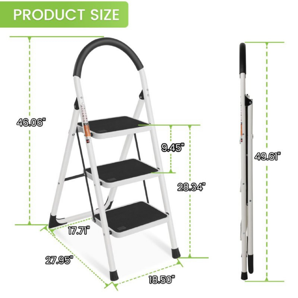 ESCALERA PLEGABLE DE 3 NIVELES