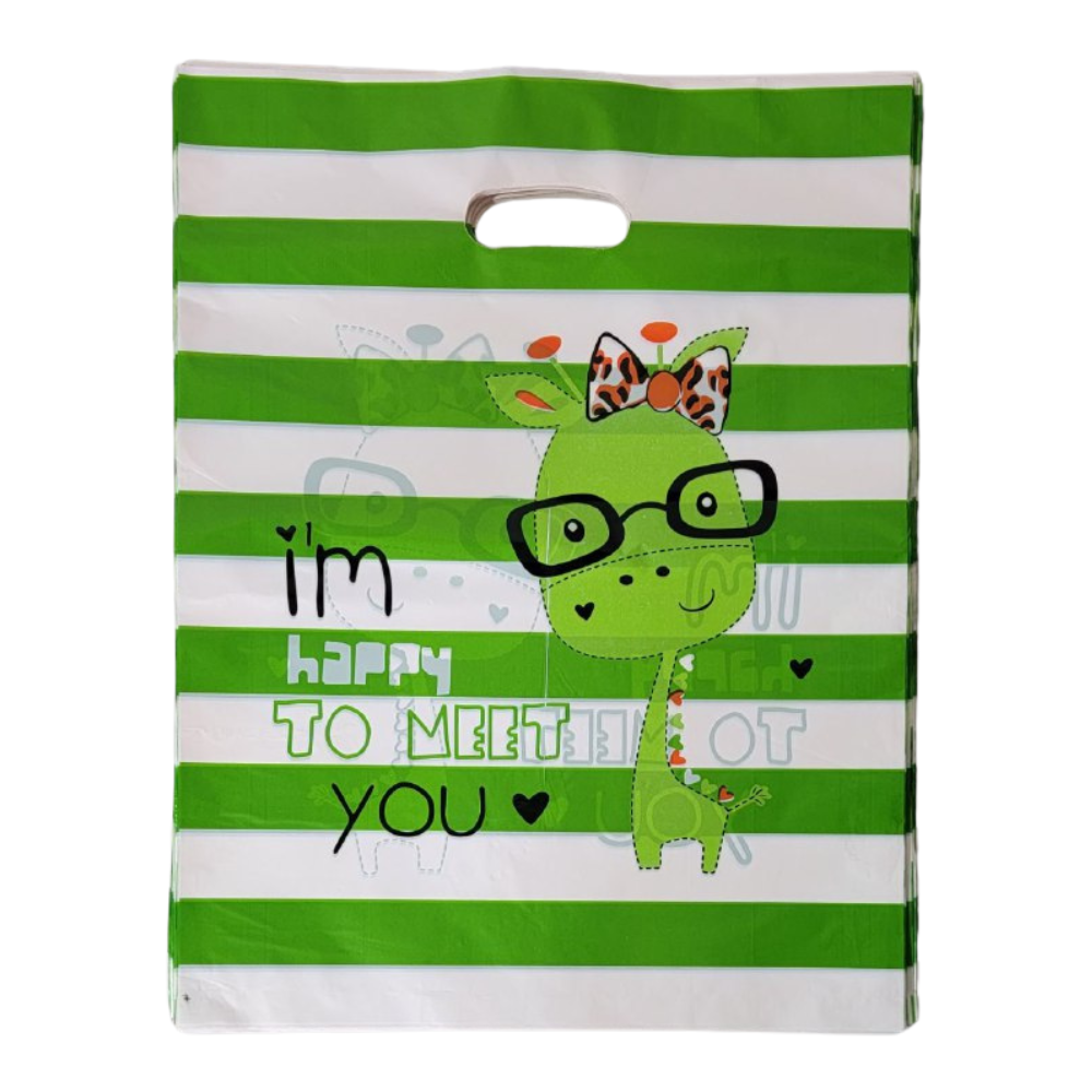 BOLSA PLASTICA PARA REGALO 100UND 35X45CM