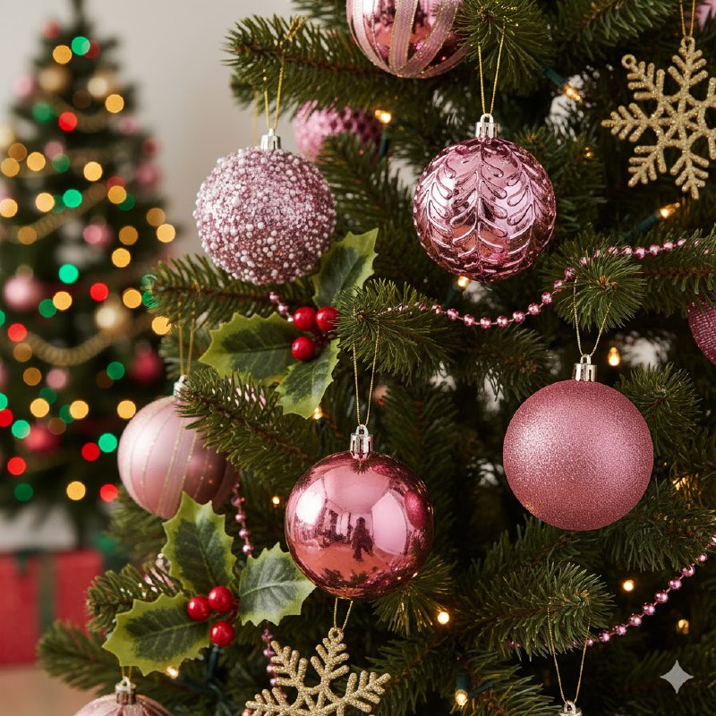 DECORACION ADORNO NAVIDEÑO PAQUETE DE 16 BOLAS DECORATIVAS, 8CM 49X49X65 IDEALES PARA DARLE UN TOQUE UNICO A TU ARBOL DE NAVIDAD