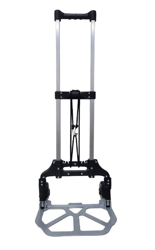 CARRITO DE MANO PLEGABLE PORTATIL DE ALUMINIO, AJUSTE DE ALTURA, 165LBS DE CAPACIDAD PARA EQUIPAJE, OFICINA Y HOGAR MULTI-FUNCTION FOLDED TROLLEY