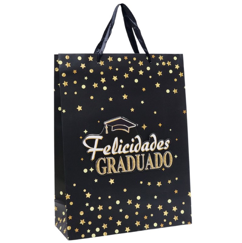 BOLSA DE REGALO DE GRADUACION GRANDE 30X40X12CM