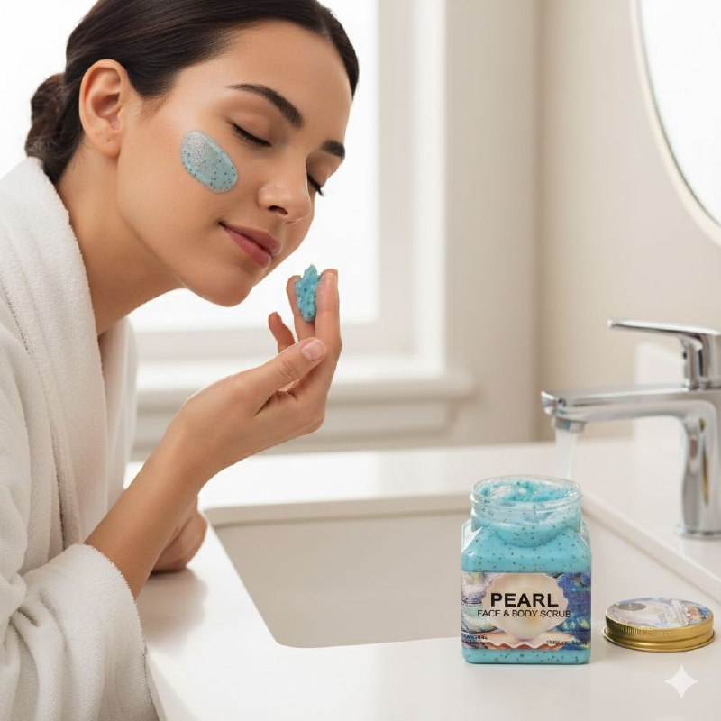 CREMA FACIAL EXFOLIANTE DE PERLAS SUAVIZA, HIDRATA Y ELIMINA LA SEQUEDAD DE LA PIEL FRUIT OF THE WOKALI 500ML