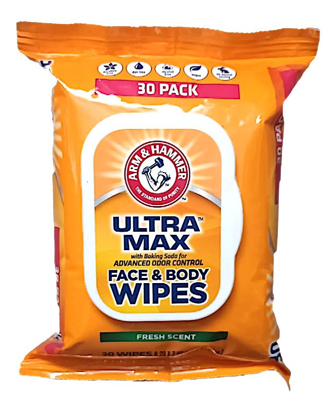 TOALLITAS HUMEDAS FACIALES CON BICARBONATO DE SODIO CON AROMA FRESCO ARM / HAMMER 30UND
