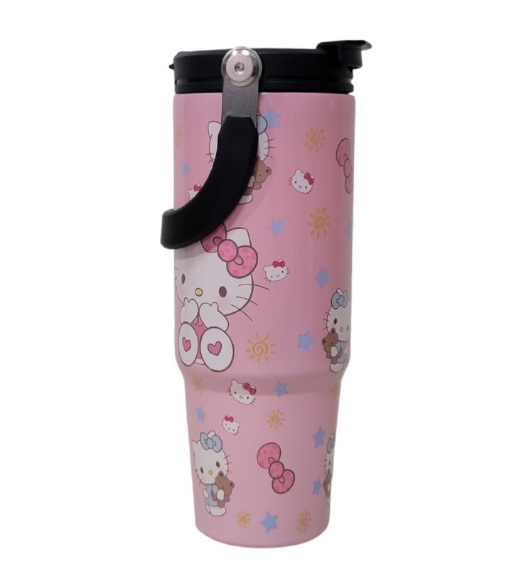 TERMO DE ACERO INOXIDABLE HELLO KITTY 900ML