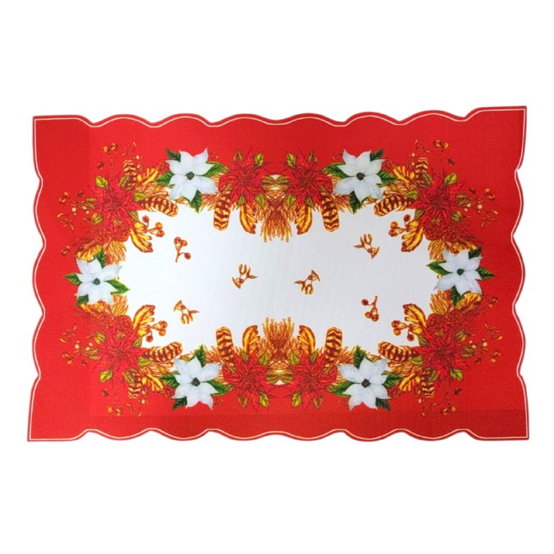 MANTEL NAVIDEÑO PARA MESA COMEDOR INDIVIDUALES FESTIVOS Y ELEGANTES, 5 ESTILOS