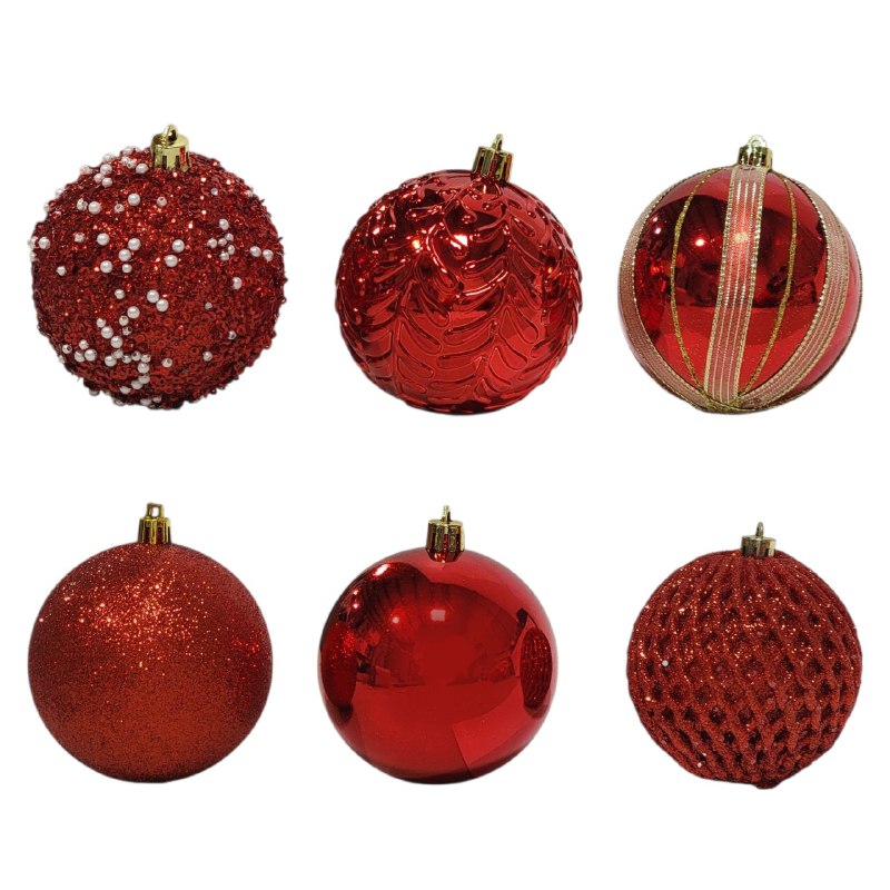 DECORACION ADORNO NAVIDEÑO PAQUETE DE 16 BOLAS DECORATIVAS, 8CM 49X49X65 IDEALES PARA DARLE UN TOQUE UNICO A TU ARBOL DE NAVIDAD