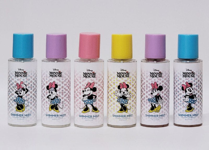 SPLASH MINI CON BRILLO PARA NIÑAS, 6 ESTILOS DISNEY MINNIE MOUSE 100ML (M)