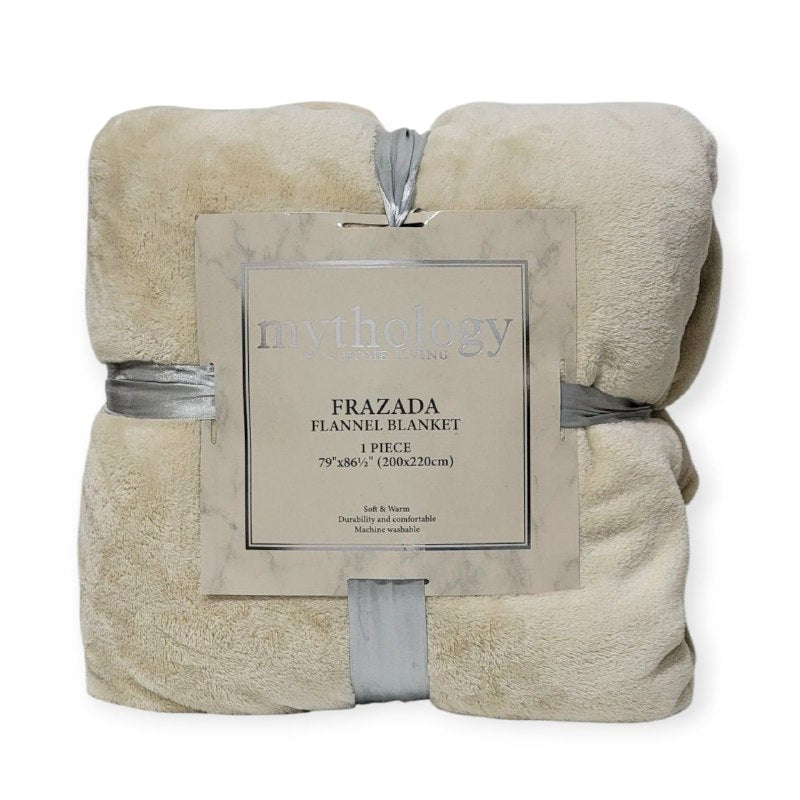 COBIJA FRAZADA MANTA DE FRANELA CON TEXTURA ULTRA SUAVE, CONFORT, NOCHES AGOGEDORAS MYTHOLOGY BY HOME LIVING 200X220CM