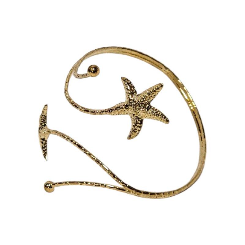 BRAZALETE PARA BRAZO SUPERIOR AJUSTABLE DE ACERO FORMA ESTRELLA DE MAR