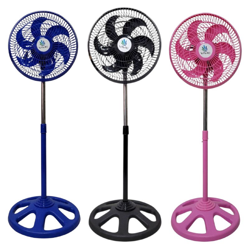 VENTILADOR DE PIE DE 10 PULGADAS DE 3 VELOCIDADES VIVE