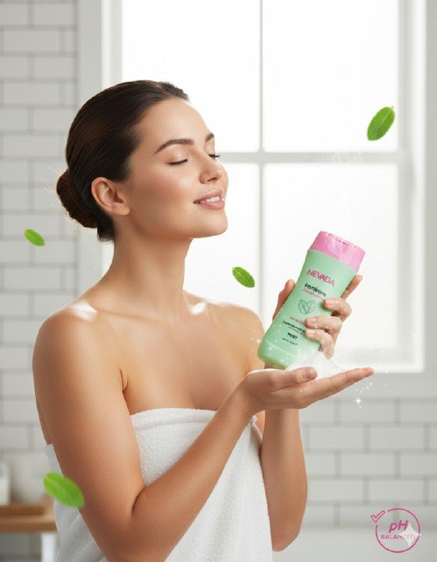 JABON INTIMO DE MENTA, LIMPIA Y REFRESCA, PREVIENE OLORES, PROTEGE IRRITACIONES, DA LIMPIEZA SUAVE Y REFRESCANTE NEVADA FEMININE 266ML