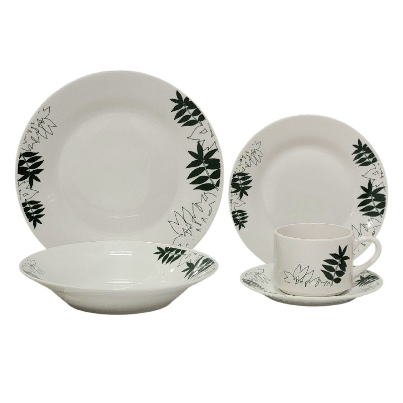 PLATOS JUEGO DE VAJILLA DE PORCELANA DE 20 PIEZAS ELEGANTES ROYAL LINE