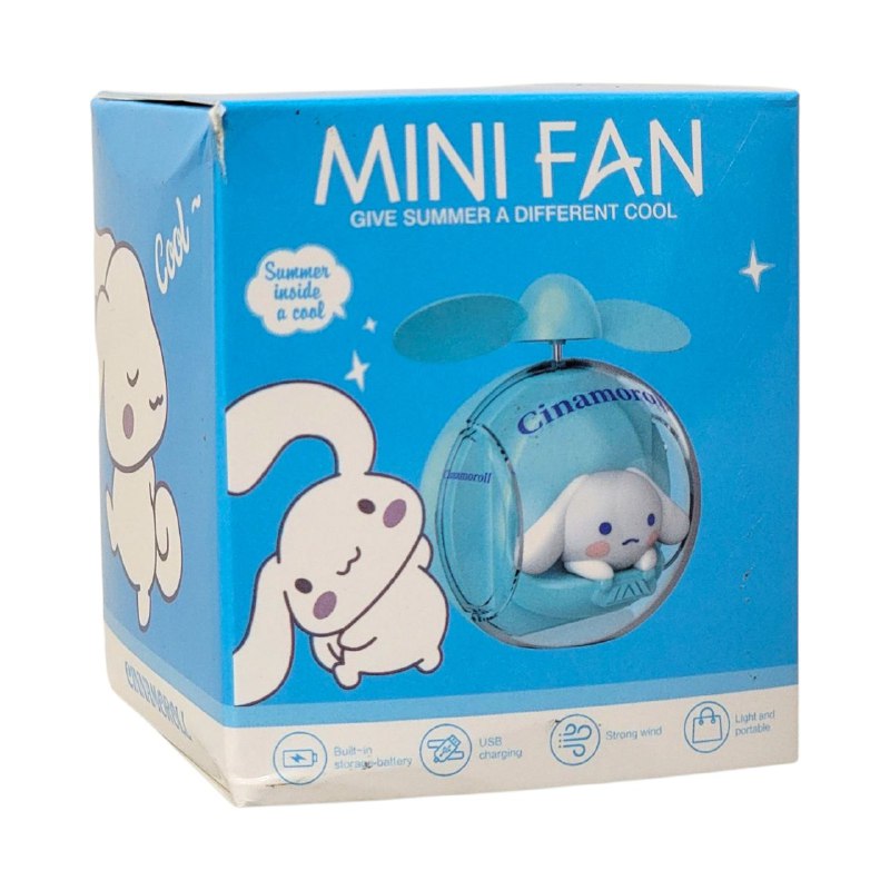 VENTILADOR MINI PORTATIL RECARGABLE 4 ESTILOS
