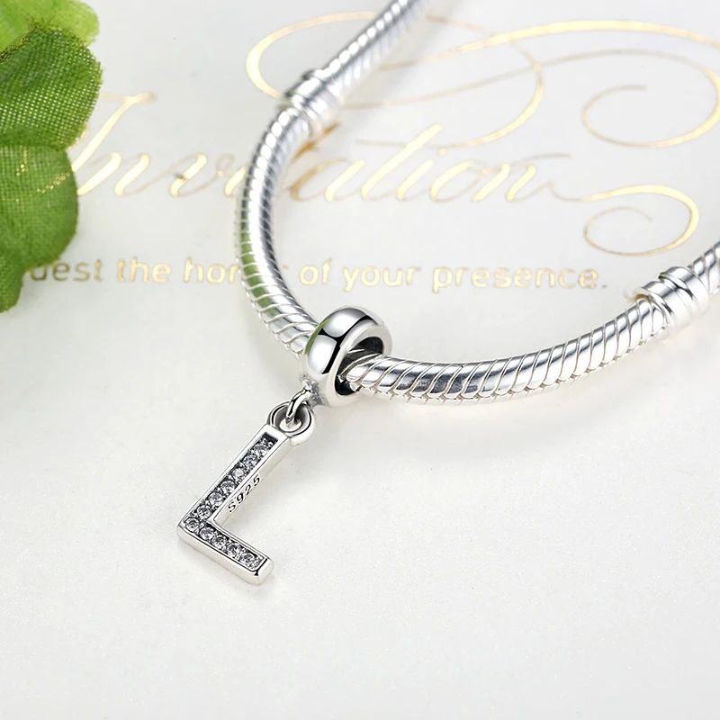 PCHARM4054$L LETRA L PANDORA PLATA 9.25