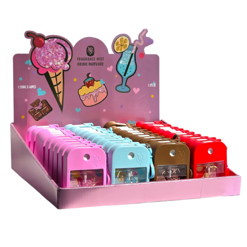 VV LOVE PERFUME EN MINIATURA TIPO LLAVERO EDT 35ML, 4 ESTILOS (M)