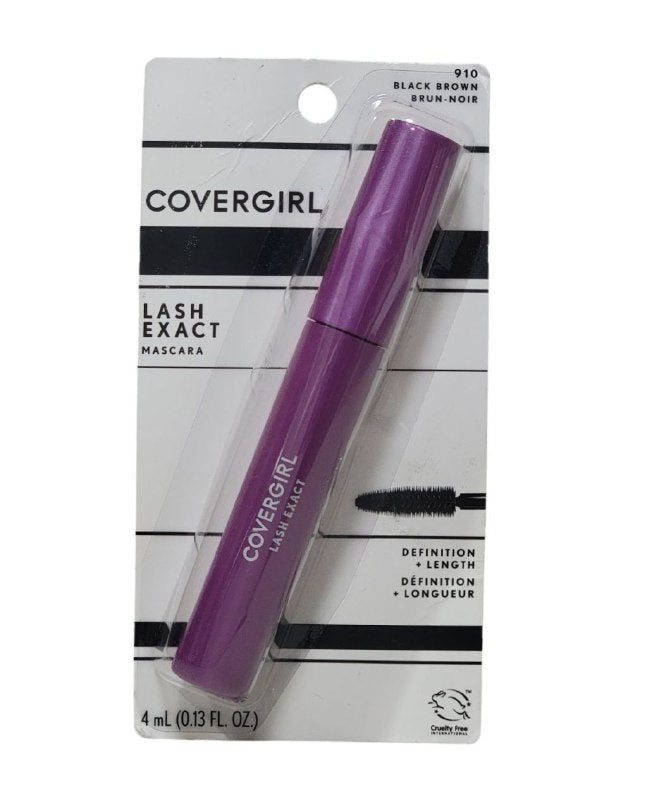 MASCARA PARA PESTAÑAS 910 BLACK BROWN DEFINICION Y LONGITUD SIN GRUMOS ORIGINAL COVERGIRL 4ML