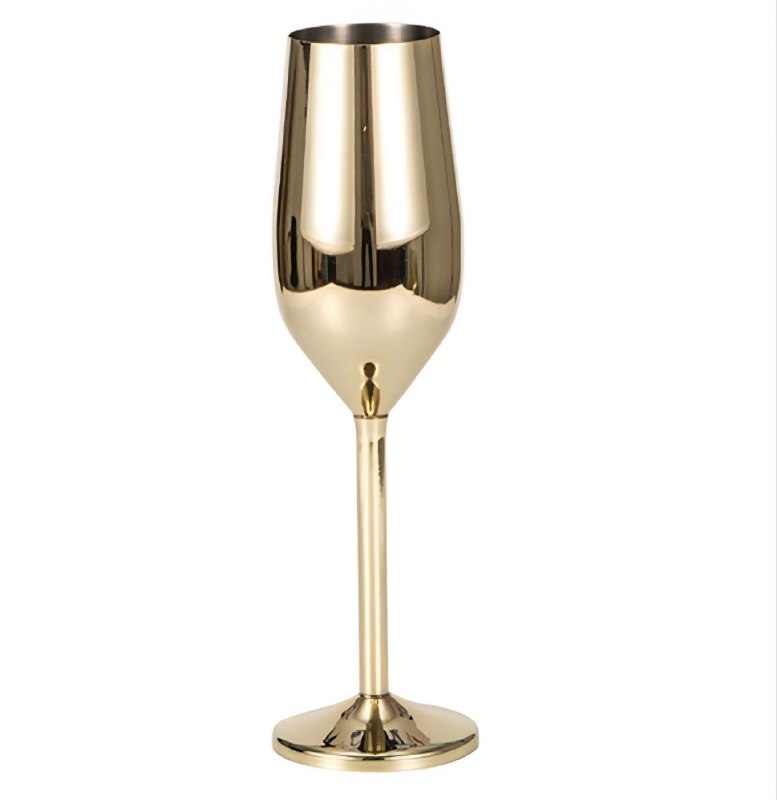 COPA DE VINO O CHAMPAN METALICA DE ACERO INOXIDABLE