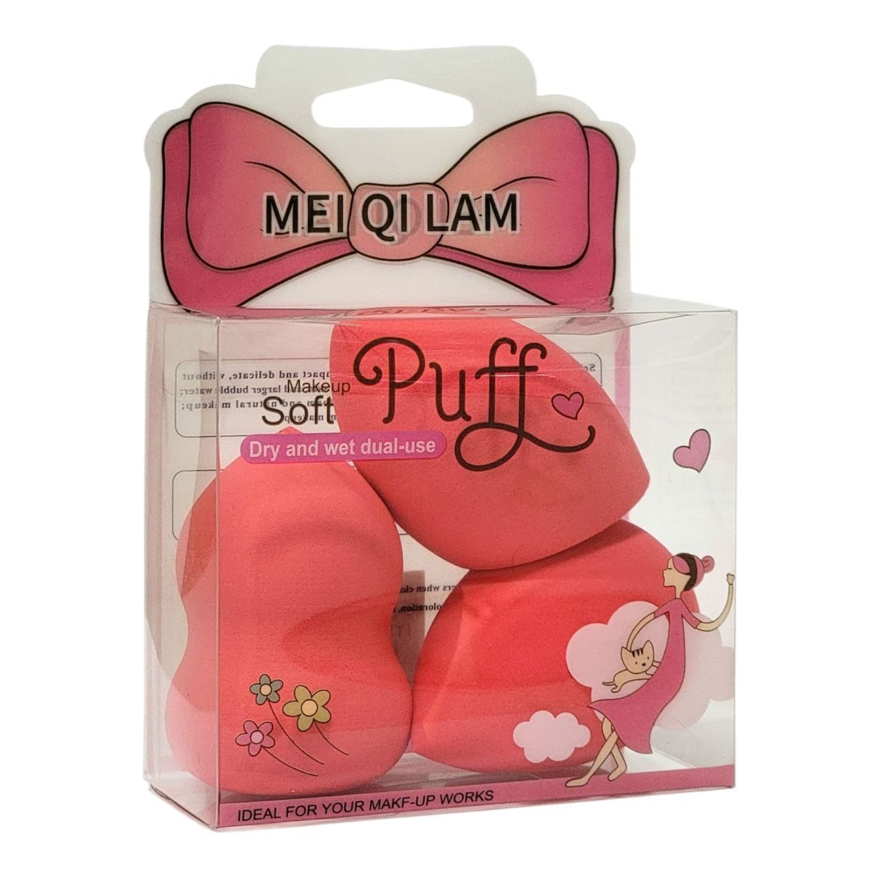 SET DE ESPONJAS DE MAQUILLAJE 3PCS SOFT PUFF