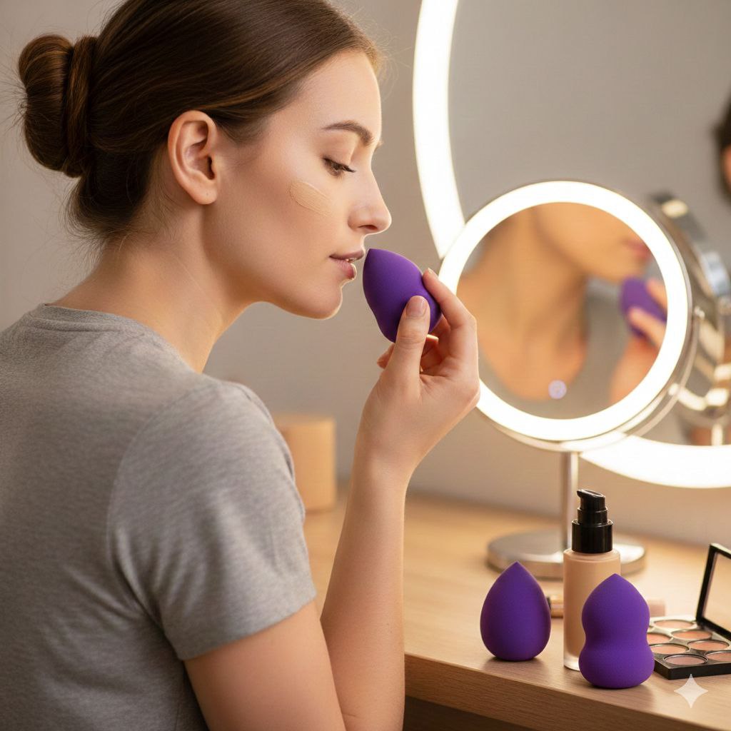 SET DE ESPONJAS DE MAQUILLAJE 3PCS SOFT PUFF