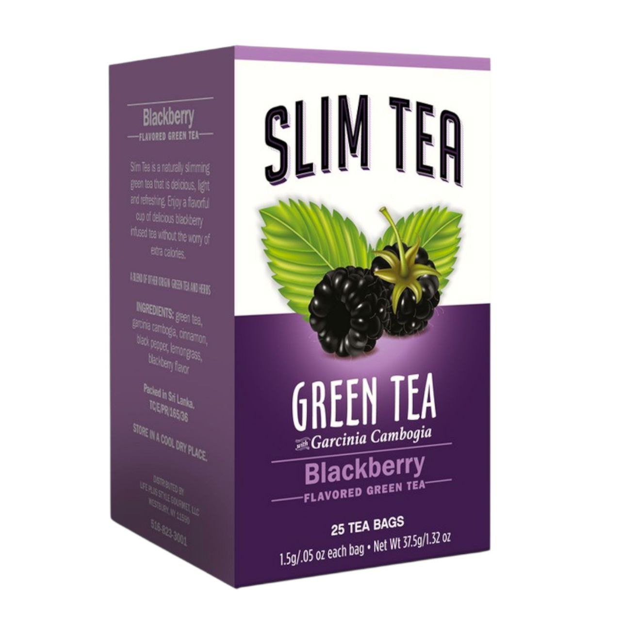 SUPLEMENTO HERBAL TÉ VERDE PARA ADELGAZAR SABOR A MORA 25UND SLIM TEA