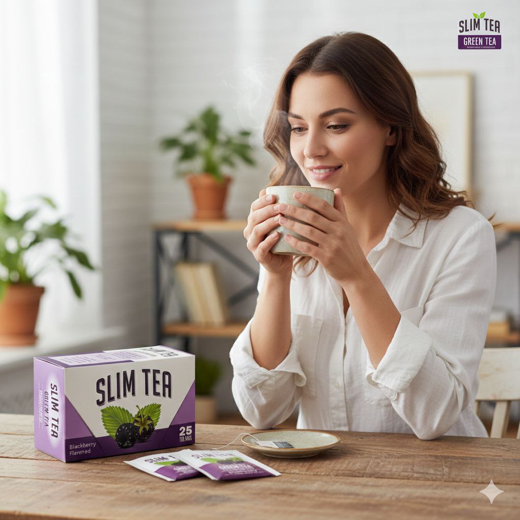 SUPLEMENTO HERBAL TÉ VERDE PARA ADELGAZAR SABOR A MORA 25UND SLIM TEA
