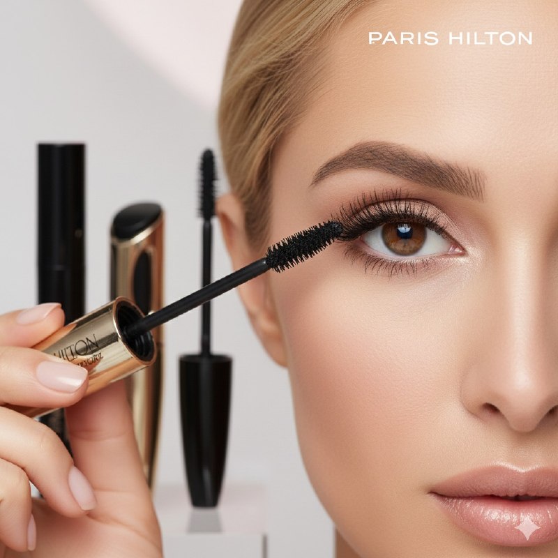 SET DE RIMEL EN TRIO AHUMADO LONGITUD Y APRUEBA DE AGUA PARIS HILTON