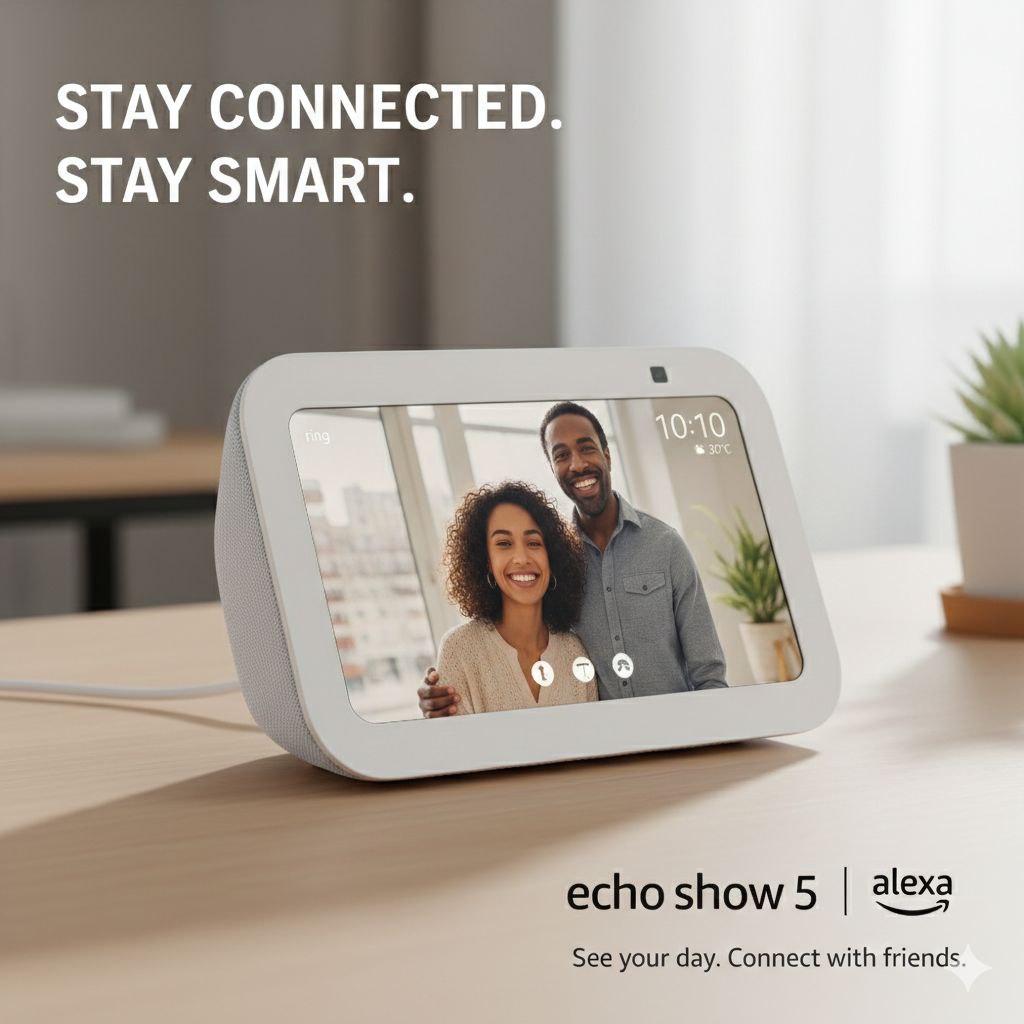 PANTALLA INTELIGENTE CON ALEXA E INTERFAZ VISUAL ALEXA ECHO SHOWER 5 9X1015CM