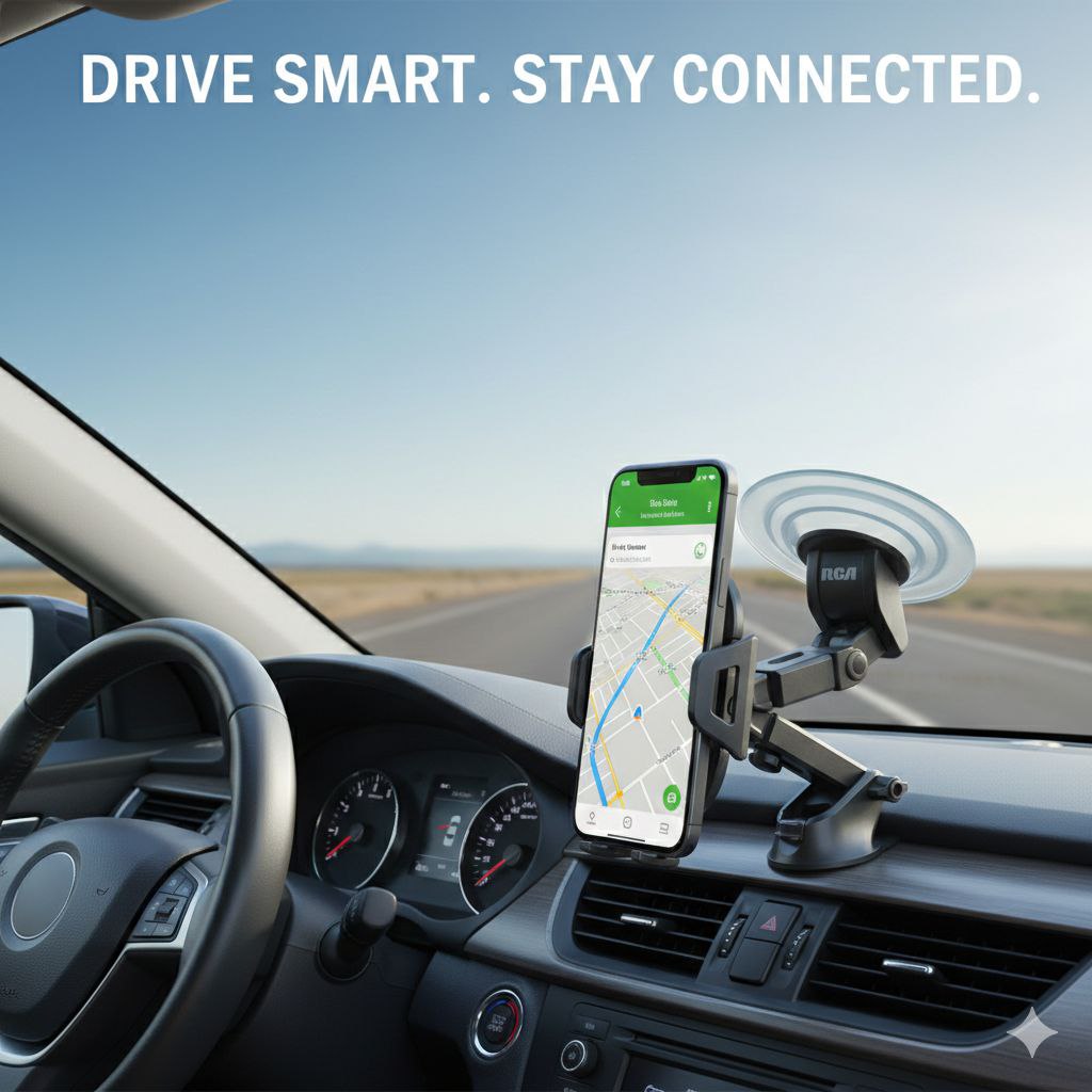 SOPORTE UNIVERSAL TELESCÓPICO PARA TELÉFONO EN EL AUTO RCA