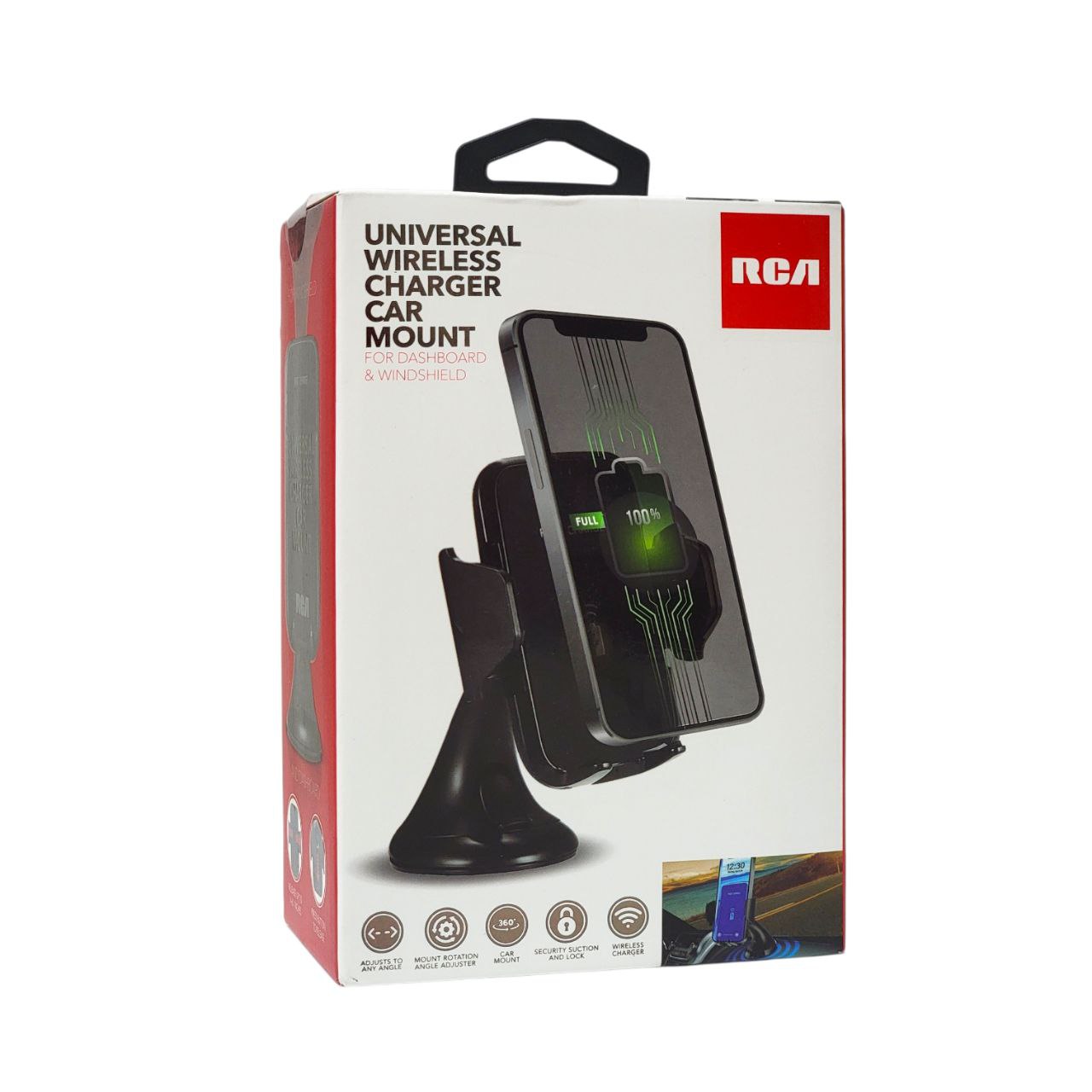 SOPORTE DE CARGA INALÁMBRICA UNIVERSAL PARA AUTO RCA