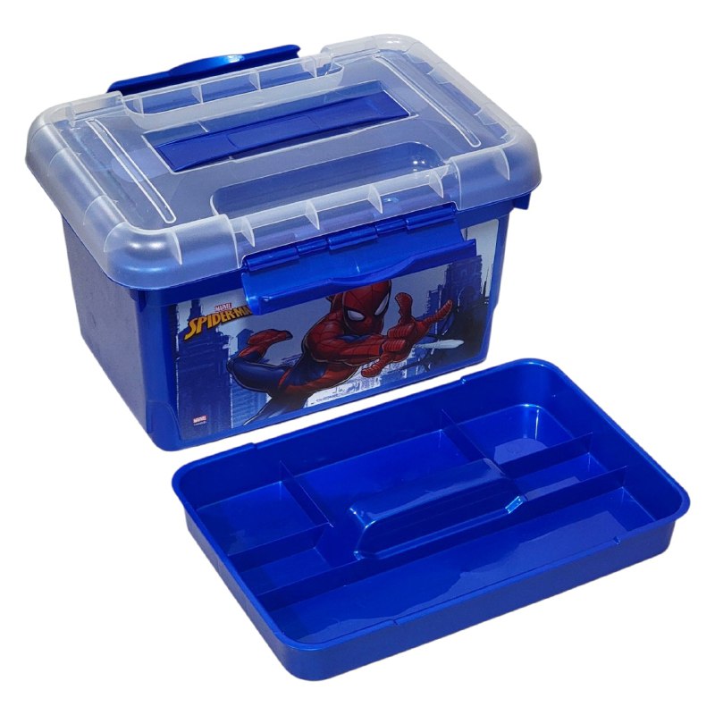 ORGANIZADOR CAJA DE ALMACENAMIENTO ORGANIZADORA PARA NIÑOS DE SPIDERMAN 17X27X17CM
