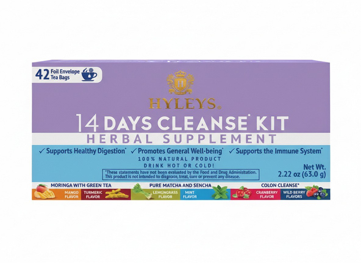 SUPLEMENTO HERBAL TÉ PARA LIMPIEZA DE 14 DÍAS 42UND HYLEYS