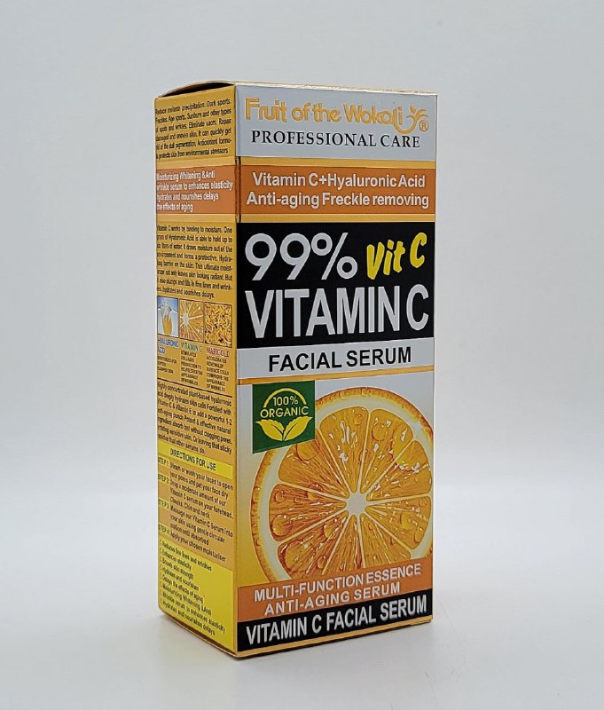SUERO FACIAL VITAMINA C Y ACIDO HIALURONIO FRUIT OF THE WOKALI 40ML