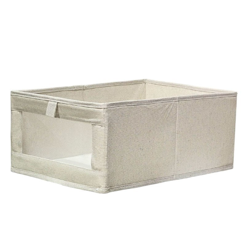 ORGANIZADOR CAJA DE ALMACENAMIENTO PLEGABLE, CESTA DE TELA CON ASA, MULTIFUNCIONAL PARA ROPA, JUGUETES, ETC MNT HOME IMPLEMENTS 39X17CM
