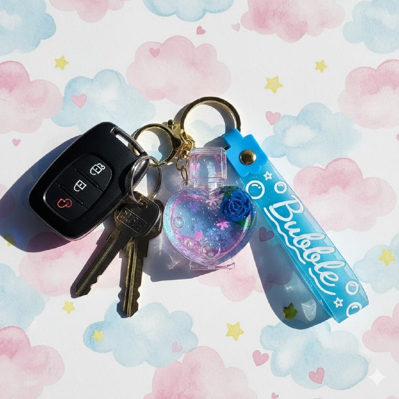 LLAVEROS DE ARENA MOVEDIZA LIQUIDA, 6 ESTILOS DISPONIBLES