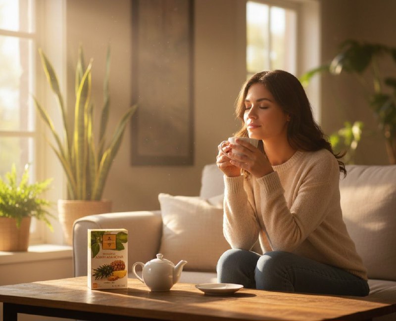 TE DE HIERBAS DE PIÑA Y ASHWAGANDHA PARA EL BIENESTAR RELAJANTE LA GRANJA 20UND