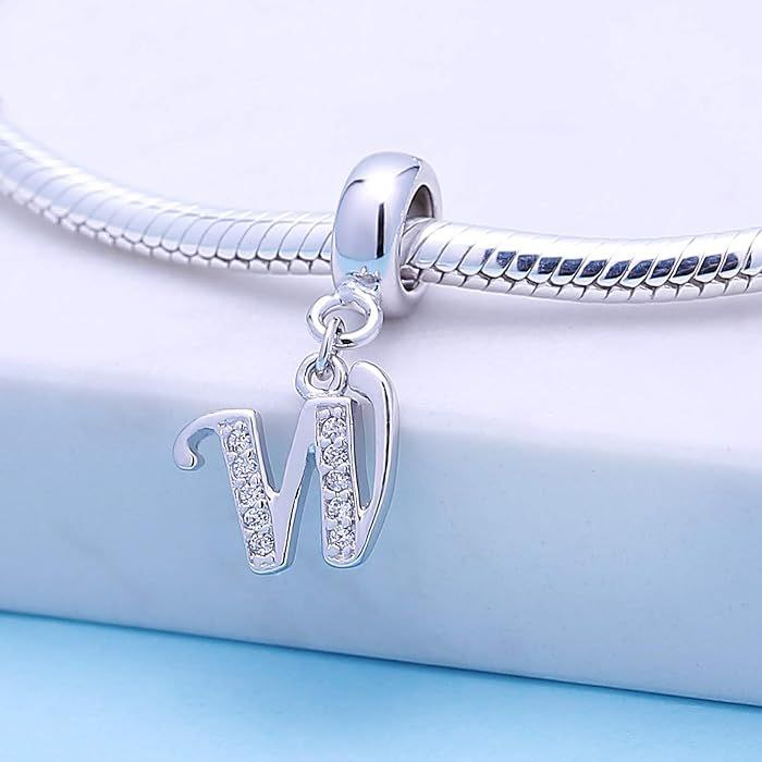 PCHARM4056$W LETRA W PANDORA PLATA 9.25