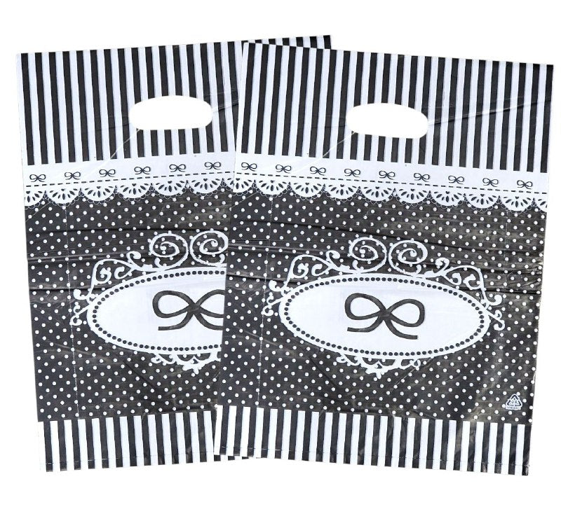 BOLSA DE REGALO PLASTICA GRANDE 30X40CM, PAQUETE 100UND